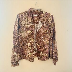 Christopher & Banks Multicolor Blazer